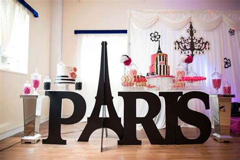 French Parisian Birthday Party Ideas Photo 33 Of 60 Paris Themed Birthday Party Paris