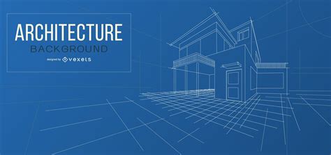 Architecture Blueprint Background Design Vector Download