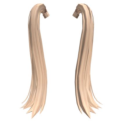 Blonde Long Pigtail Hair Extensions Roblox