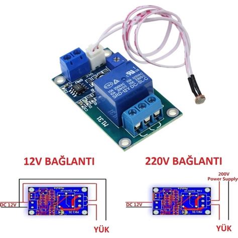 Myrobotech XH-M131 Ldr Işık Sensörü Kontollü Röle 24V Gündüz Fiyatı