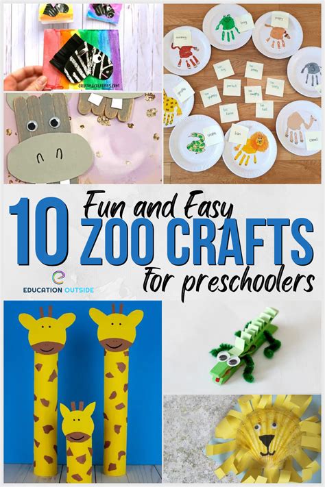 10 fun and easy zoo crafts for preschoolers – Artofit