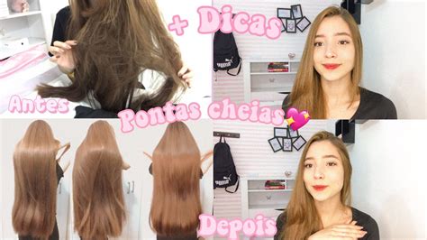 Como Acabar Com As Pontas Duplas Sem Cortar O Cabelo 💖💇🏼‍♀️ Youtube