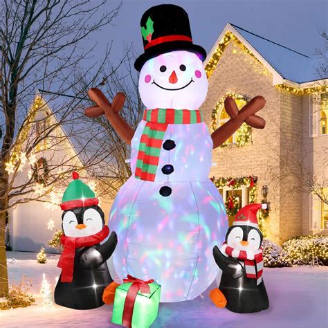 Amazon Dearhouse Ft Lighted Christmas Inflatable Snowman With