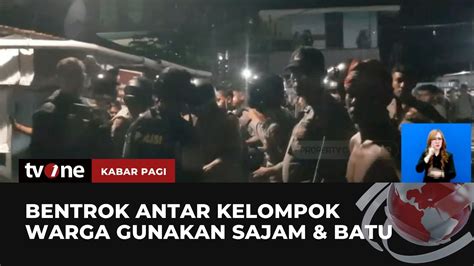 2 Kelompok Warga Saling Serang Pakai Sajam Dan Batu Di Sorong YouTube