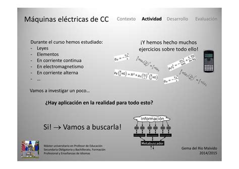 Actividad Máquinas Eléctricas De Corriente Continua Ppt