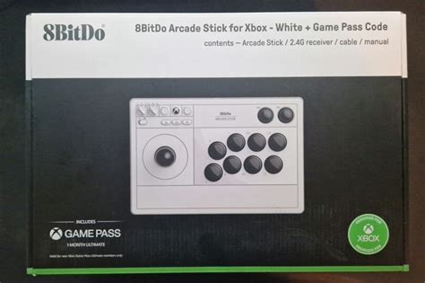 8bitdo Arcade Stick Xbox PC Wireless White