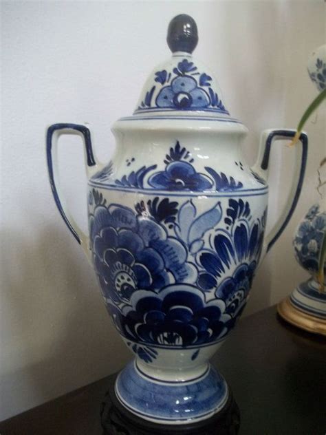 De Delftse Pauw Delft Ginger Jar Vase Delfts Blauw Urn Chinois Etsy