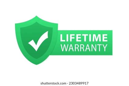 Lifetime Warranty Label Lifetime Warranty On Stock Vector Royalty Free