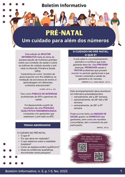 Pdf Boletim Informativo Pr Natal Um Cuidado Para Al M Dos N Meros