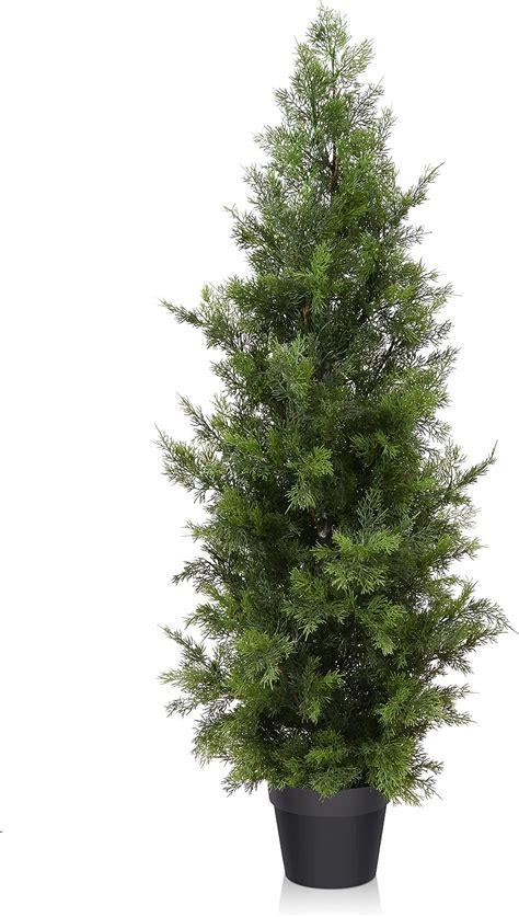 Amazon de Fopamtri Künstliche Pflanzen Zeder Fake Plant 120cm 4Ft