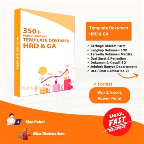 Jual Template Hrd Ga Word Excel Jidan Shoppu Shopee Indonesia