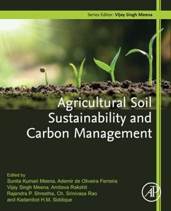 Agricultural Soil Sustainability And Carbon Management Meena PhD