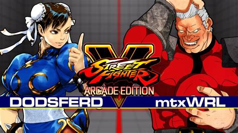 【スト5ae】 Dodsferd [ 春麗 チュンリー Chun Li ] Vs [ ベガ M Bison ] Mtxwrl 【sf5ae】 Youtube