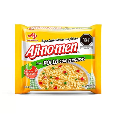 Sopa Instantánea Ajinomen Sabor Pollo Verduras 80 g Tottus Perú