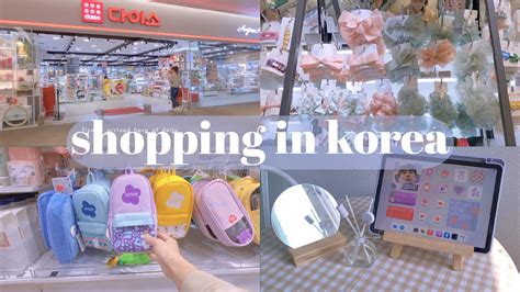 Shopping In Korea Vlog Daiso Stationery Haul So Many Cute Finds