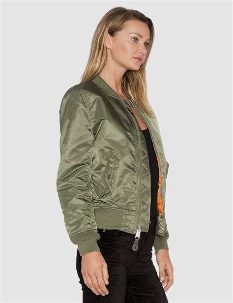 Женский бомбер Ma 1 Bomber Jacket W Sage Green Alpha Industries