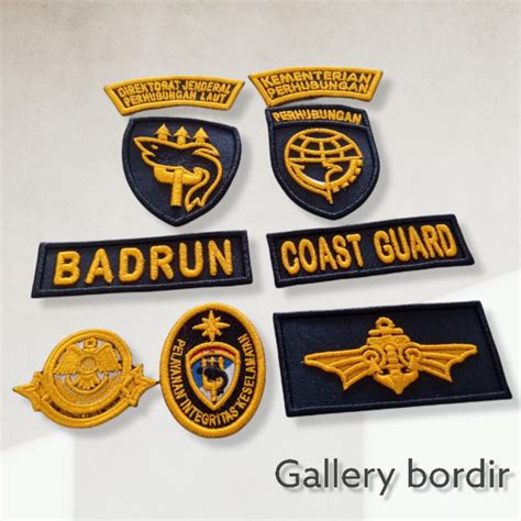 Jual Bordir Timbul Logo Coast Guard Satu Set Shopee Indonesia