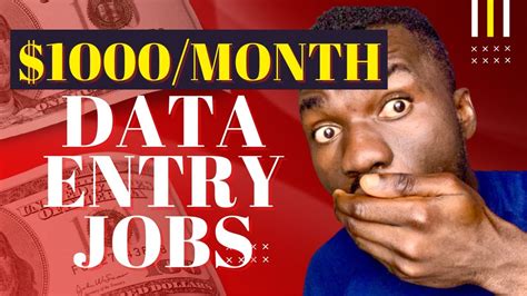 Top 3 Websites For Data Entry Jobs Work From Home Earn 1 000 Per