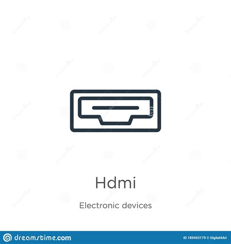 HDMI Symbol Icon Vector Illustration | CartoonDealer.com #223398050