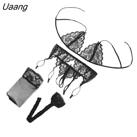 Uaang Pc Set Women Intimate Sleepwear Robe Sexy Lingerie Costume Night Gown Erotic Underwear