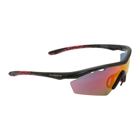 Swiss Eye Gardosa Re Glasses Black Matt Red Smoke Black Red