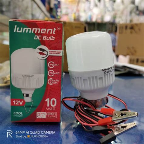 Jual Lampu Led Dc 12 Volt 10 Watt Lumment Lampu Aki Kabel 1 5 Meter