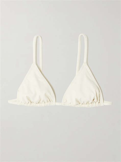 ST AGNI Recycled Triangle Bikini Top NET A PORTER