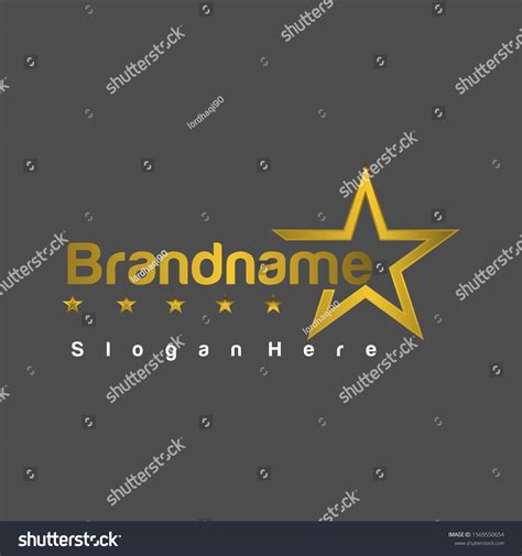 5 Star Logo Simple Elegant Design Stock Vector (Royalty Free ...