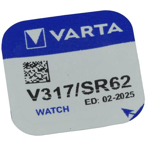 Varta Knopfzellenbatterie V317 SR62 SR516SW