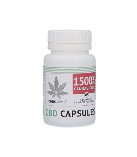 Cannaline 1500mg CBD Capsules 30 X50mg HNC Gr