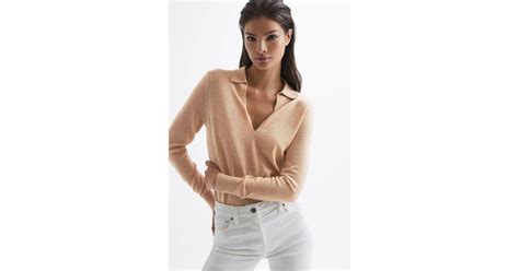 Reiss Denim Candise In Nude Natural Lyst