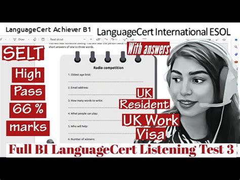 Languagecert International Esol Selt B Listening Test With Answers