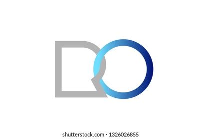 Blue Grey Alphabet Letter Logo Combination Stock Vector Royalty Free