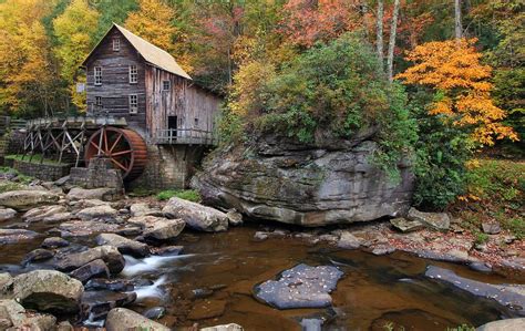 The Rock At Glade Creek Grist Mill Photograph By Chris Berrier Fine