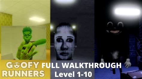 Goofy Runners Levels 1 10 FULL WALKTHROUGH Roblox YouTube