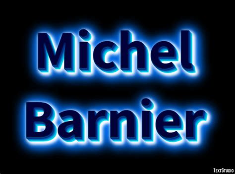 Michel Barnier Text Effect and Logo Design Celebrity