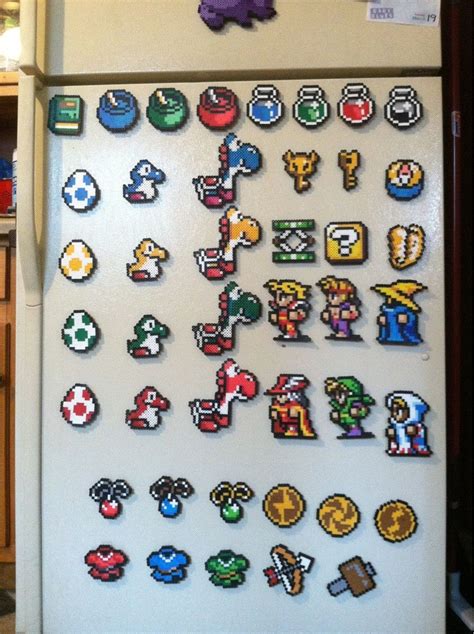 Retro Gaming Beads Art Via Reddit User ShamPow20 Nerdy Perler Beads