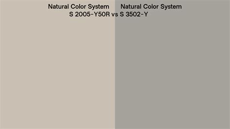 Natural Color System S 2005 Y50r Vs S 3502 Y Side By Side Comparison