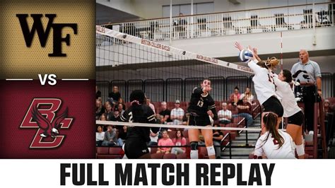 Wake Forest Vs Boston College Full Match Replay 2023 ACC Volleyball