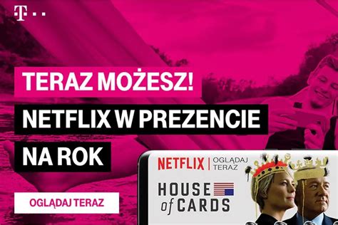 Roczny dostęp do Netflixa za darmo w T Mobile Komórkomat pl