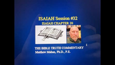 Isaiah Chapter Isaiah S Naked Parable The Bible Truth Commentary