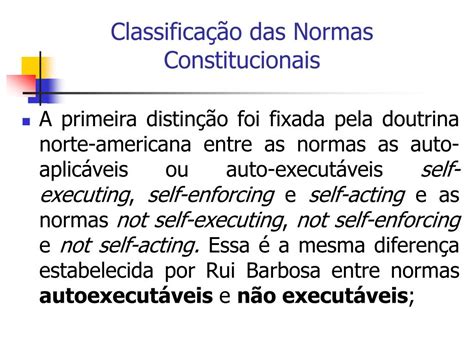 Ppt Efic Cia E Aplicabilidade Das Normas Constitucionais Powerpoint