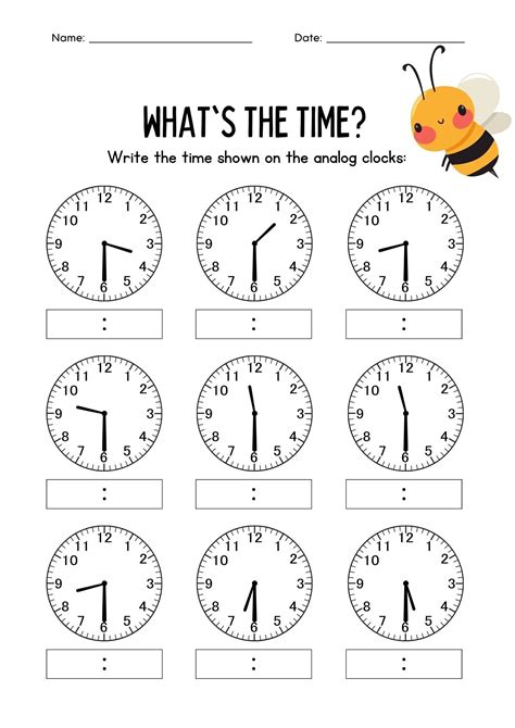 20 Printable 1st Grade Worksheet what Time is It Learn Time Analog