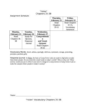 Chapters Doc Template Pdffiller