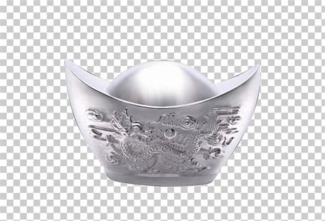 Silver Sycee Ingot U5143u5b9d PNG Clipart Bowl Carved Chao Chinese