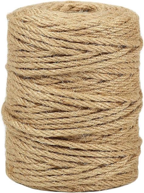 Tenn Well 4mm Thick Jute Twine String 165 Feet Natural Jute Garden