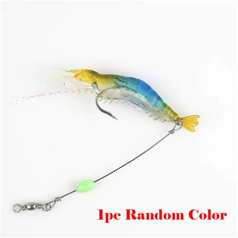 Soft Shrimp Bait 9 5cm 6 5g Luminous Shrimp Silicon Soft Artificial