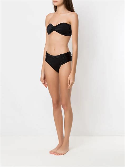 Brigitte Strapless Bikini Set Black Farfetch