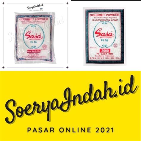 Jual Micin Penyedap Rasa Sasa Gr Dan Sasa Gr Soeryaindah Shopee