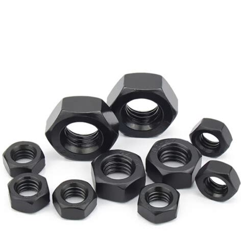 5 10 20 50pcs M2 M12 Black 304 Stainless Steel Hex Hexagon Nut EBay